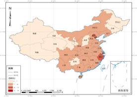 2002年中国老年人口比重的空间分布